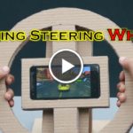 How to Make a Gaming Steering Wheel, best gaming steering wheel for smartphone, home made gaming steering wheel, smartphone gaming steering wheel using cardboard,