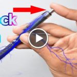 Electric Shock Pen, homemade electric shock pen, current shock pen, electric shocking pen, make electric shock pen, sparkle pen, steel pen,