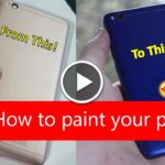 mobile paint, paint mobile phone, paint spray, color spray for mobile, blue color mobile, redmi 4 blue color, amazing mobile painting, mobile cover painting,